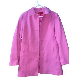 Pink Ann Klein Trench Coat